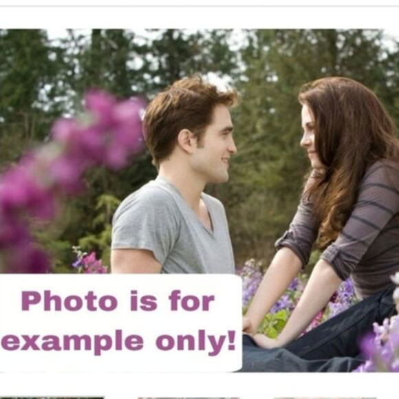 Splendid Bella Swan Meadow scene Striped Henley shirt Medium orange grey - Picture 4 of 17